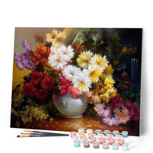 Charger l'image dans la galerie, peinture par numéros | Vase de Chrysanthèmes | complexe, fleurs | FiguredArt