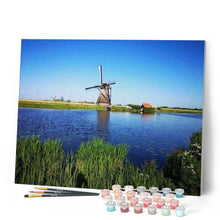 Charger l'image dans la galerie, peinture par numéros | Moulin à Vent hollandais | complexe, paysages | FiguredArt