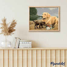 Charger l'image dans la galerie, peinture par numéros | Chien Golden Retriever | animaux, chiens, intermédiaire | FiguredArt