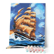 Charger l'image dans la galerie, peinture par numéros | Ciel chargé et Vent dans les Voiles | bateaux, facile | FiguredArt