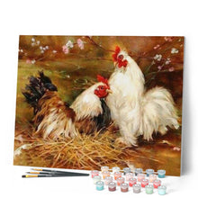 Charger l'image dans la galerie, peinture par numéros | Poule et Coq | animaux, complexe, oiseaux | FiguredArt