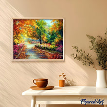 Charger l'image dans la galerie, peinture par numéros | Chemin fleuri | complexe, paysages | FiguredArt