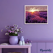 Charger l'image dans la galerie, peinture par numéros | Champ de Lavande | complexe, fleurs, paysages | FiguredArt