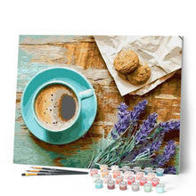 Charger l'image dans la galerie, peinture par numéros | Pause Café | cuisine, facile, fleurs, france | FiguredArt