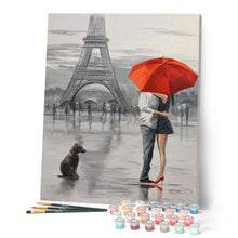 Charger l'image dans la galerie, peinture par numéros | Place de Paris | intermédiaire, romantique, ville | FiguredArt