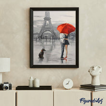 Charger l'image dans la galerie, peinture par numéros | Place de Paris | intermédiaire, romantique, ville | FiguredArt