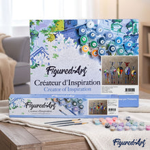 Charger l'image dans la galerie, peinture par numéros | Zèbres de dos | animaux, france, intermédiaire, zèbres | FiguredArt