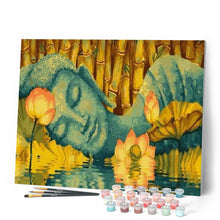 Charger l'image dans la galerie, peinture par numéros | Bouddha dormant | facile, fleurs, portrait, religion | FiguredArt