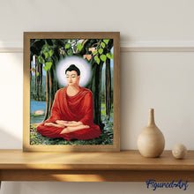Charger l'image dans la galerie, peinture par numéros | Bouddha méditant | intermédiaire, religion | FiguredArt