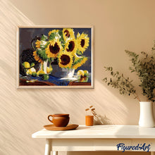 Charger l'image dans la galerie, peinture par numéros | Fruits et Tournesols | facile, fleurs | FiguredArt