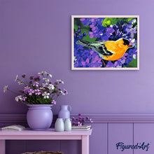 Charger l'image dans la galerie, peinture par numéros | Oiseau orangé | animaux, facile, oiseaux | FiguredArt