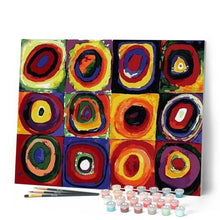 Charger l'image dans la galerie, peinture par numéros | Cercles | abstrait, facile | FiguredArt