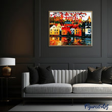 Charger l'image dans la galerie, peinture par numéros | Ville tranquille | facile, ville | FiguredArt