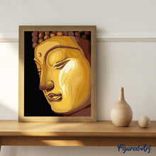 Charger l'image dans la galerie, peinture par numéros | Bouddha doré | facile, portrait, religion | FiguredArt