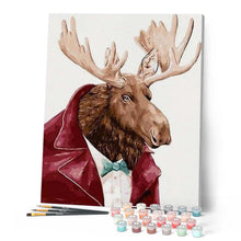 Charger l'image dans la galerie, peinture par numéros | Cerf Gentilhomme | animaux, facile, rennes et biches | FiguredArt