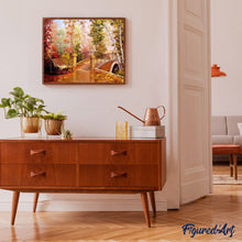 Charger l'image dans la galerie, peinture par numéros | Banc près du Pont | complexe, paysages, ville | FiguredArt