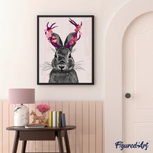 Charger l'image dans la galerie, peinture par numéros | Joli Lapin | animaux, facile, france, lapins | FiguredArt