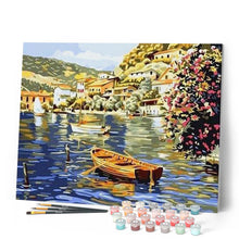 Charger l'image dans la galerie, peinture par numéros | Lac en Eté | bateaux, intermédiaire, paysages | FiguredArt