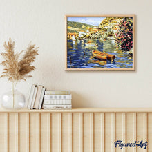 Charger l'image dans la galerie, peinture par numéros | Lac en Eté | bateaux, intermédiaire, paysages | FiguredArt
