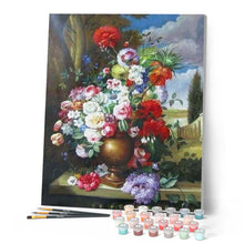 Charger l'image dans la galerie, peinture par numéros | Paysage classique avec Fleurs | complexe, fleurs | FiguredArt
