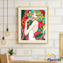 Charger l'image dans la galerie, peinture par numéros | Asiatique Pop Art | envies d’ailleurs, facile, portrait | FiguredArt