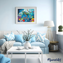 Charger l'image dans la galerie, peinture par numéros | Tortues et Poissons | animaux, facile, poissons, tortues | FiguredArt