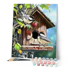 Charger l'image dans la galerie, peinture par numéros | La Maison des Oiseaux | animaux, intermédiaire, oiseaux | FiguredArt