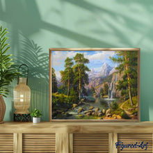 Charger l'image dans la galerie, peinture par numéros | Chutes d’eau en Forêt | intermédiaire, paysages | FiguredArt