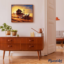 Charger l'image dans la galerie, peinture par numéros | Chevaux dans un Ranch | animaux, facile, paysages | FiguredArt