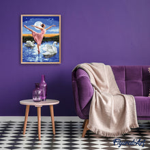 Charger l'image dans la galerie, peinture par numéros | Le Lac des Cygnes | cignes, danse, france, intermédiaire, oiseaux | FiguredArt