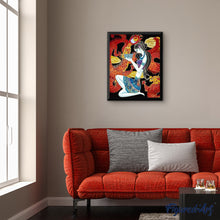 Charger l'image dans la galerie, peinture par numéros | Femme et Dragons | animaux, dragons, envies d’ailleurs, facile | FiguredArt