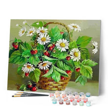Charger l'image dans la galerie, peinture par numéros | Marguerites et petites Cerises | facile, fleurs | FiguredArt