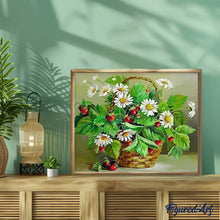 Charger l'image dans la galerie, peinture par numéros | Marguerites et petites Cerises | facile, fleurs | FiguredArt