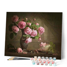 Charger l'image dans la galerie, peinture par numéros | Fleurs rétro | fleurs, intermédiaire | FiguredArt