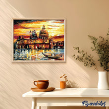 Charger l'image dans la galerie, peinture par numéros | Ciel doré à Venise | intermédiaire, ville | FiguredArt