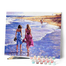 Charger l'image dans la galerie, peinture par numéros | Promenade au bord de l’Eau | intermédiaire, paysages | FiguredArt