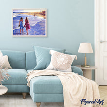 Charger l'image dans la galerie, peinture par numéros | Promenade au bord de l’Eau | intermédiaire, paysages | FiguredArt