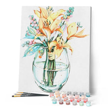 Charger l'image dans la galerie, peinture par numéros | Lys dans un Vase | facile, fleurs | FiguredArt