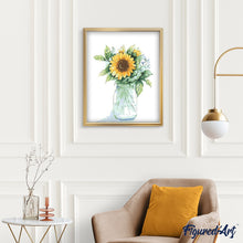 Charger l'image dans la galerie, peinture par numéros | Bocal de Tournesols | facile, fleurs, france | FiguredArt