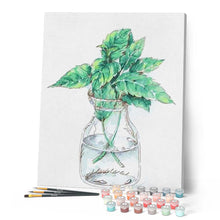 Charger l'image dans la galerie, peinture par numéros | Feuilles de Mûres | facile, fleurs | FiguredArt