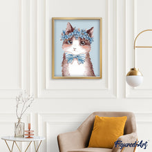Charger l'image dans la galerie, peinture par numéros | Mademoiselle Chat | animaux, chats, facile | FiguredArt