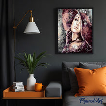 Charger l'image dans la galerie, peinture par numéros | Femme au Chapeau rouge romantique | intermédiaire, portrait, romantique | FiguredArt