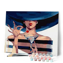Charger l'image dans la galerie, peinture par numéros | l’heure de l’Apéritif | facile, france, portrait | FiguredArt