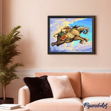Charger l'image dans la galerie, peinture par numéros | Aventure et Eléphant | animaux, chevaux, facile | FiguredArt