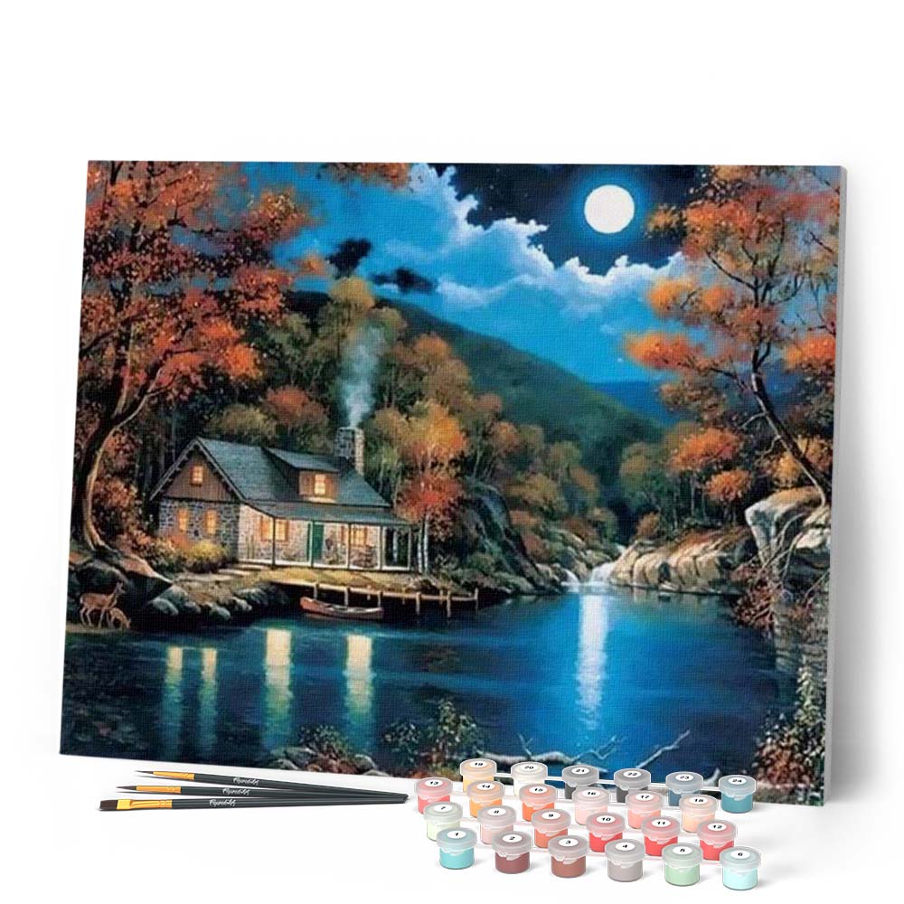 Peinture par numéros pour adultes et enfants - 40 x 50 cm - Kit de peinture acrylique encadré Peinture par numéros pour adultes et enfants - 40 x 50 cm - Kit de peinture acrylique encadré