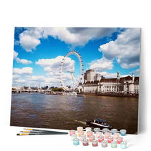 Charger l'image dans la galerie, peinture par numéros | La Grande Roue de Londres | complexe, ville | FiguredArt