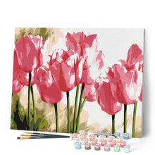 Charger l'image dans la galerie, peinture par numéros | Tulipes roses | facile, fleurs | FiguredArt