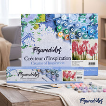 Charger l'image dans la galerie, peinture par numéros | Tulipes roses | facile, fleurs | FiguredArt