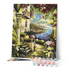Charger l'image dans la galerie, peinture par numéros | Villa près de la Mer | facile, paysages | FiguredArt