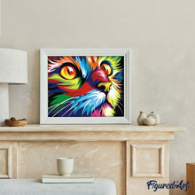 Charger l'image dans la galerie, peinture par numéros | Félin Pop Art | animaux, facile, france, Pop Art | FiguredArt